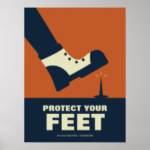 Protect Your Feet Retro Workplace Safety Shoes