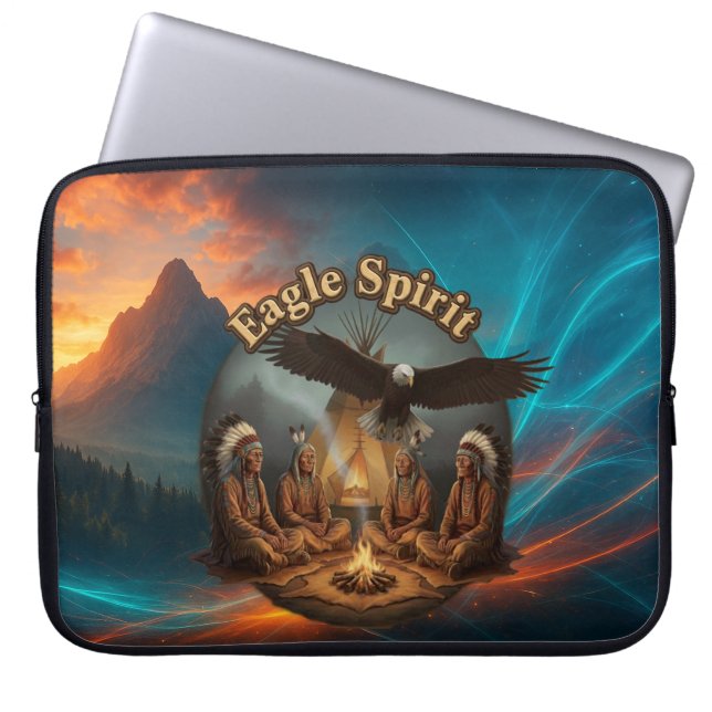 Protect your laptop with the powerful "Eagle Spiri Laptop Sleeve (Front)