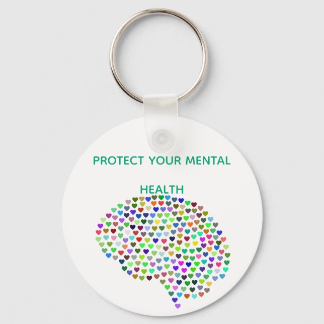 PROTECT YOUR MENTAL HEALTH KEYCHAIN (Front)
