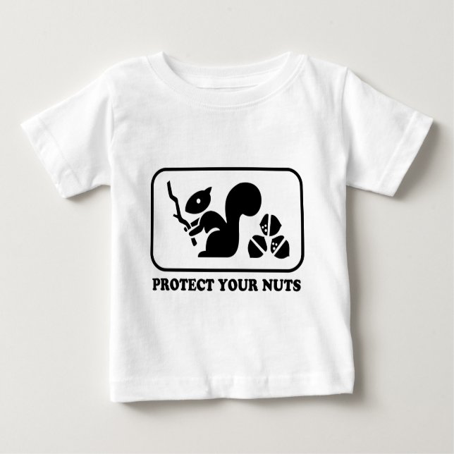 Protect Your Nuts Baby T-Shirt (Front)