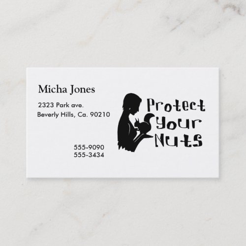 Protect Your Nuts Business Cards