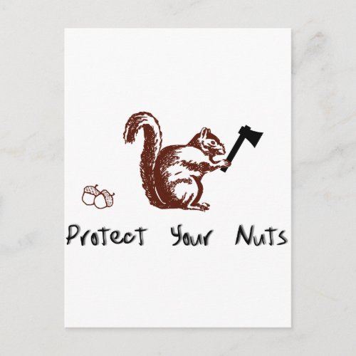 Protect Your Nuts Postcard