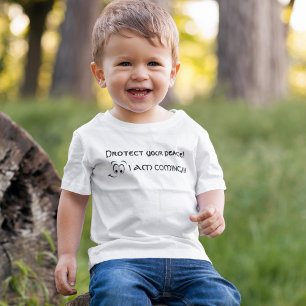 Protect your peace! I am coming! Parenting Humor Baby T-Shirt
