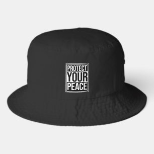 Protect Your Peace Mental Health Wellness Mindful Bucket Hat