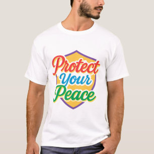 Protect Your Peace – Self-Care & Mental Wellness T-Shirt