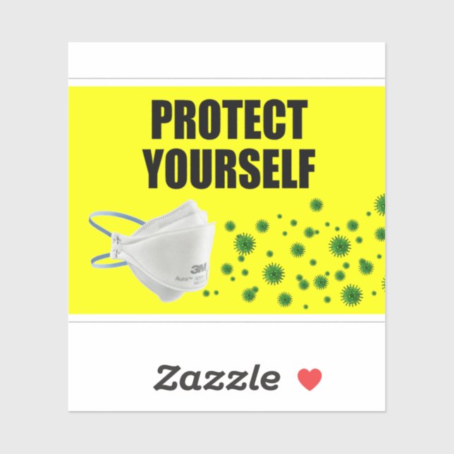 Protect yourself vinyl sticker (Sheet)