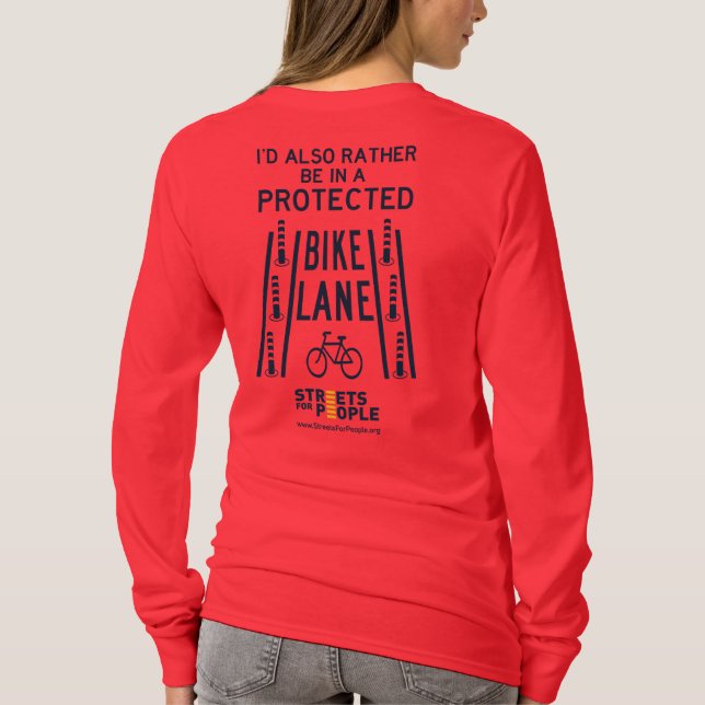 Protected Bike Lane T-Shirt (Back)