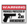 Protected By 2nd Amendment Yard Sign