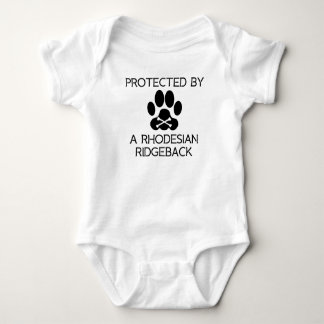 Protected By A Rhodesian Ridgeback Baby Bodysuit