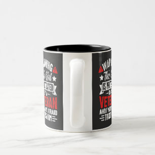 Protected By A Veteran Proud Veteran Daughter Two-Tone Coffee Mug