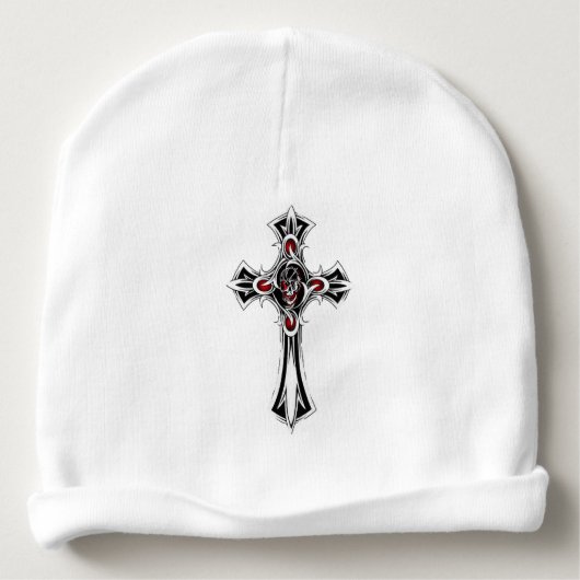 Protected by Bad Boyz Baby Gear Baby Beanie (Back)