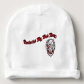 Protected by Bad Boyz Baby Gear Baby Beanie (Front)