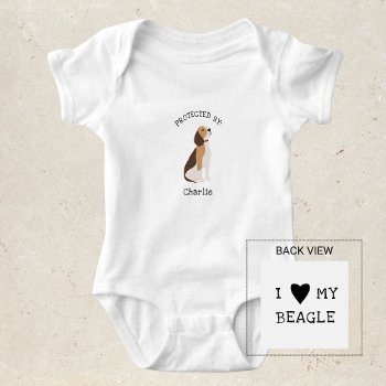 Protected By Beagle Dog Shirt by lemontreecards at Zazzle