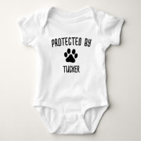 Protected by Dog | Custom Dog Name Dog Lover