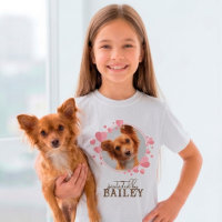 Protected by Dog Custom Pet Photo Pink Hearts