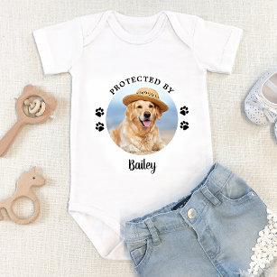 Protected By Dog Personalized Photo  T-Shirt