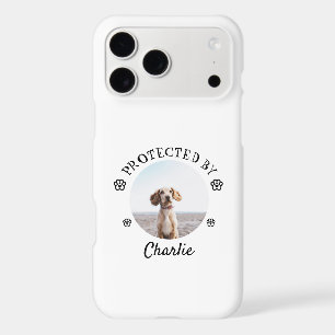 Protected By Dog Photo Paw Print Design iPhone 17 Pro Max Case