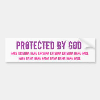 Protected by God Bumper Sticker