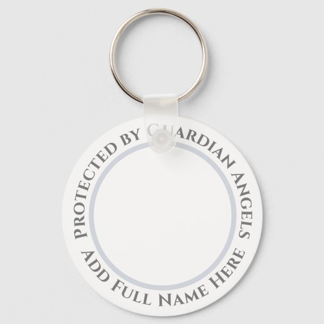 Protected by Guardian Angels Keychain (Front)