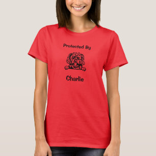 Protected By  My Morkie With Name T-Shirt