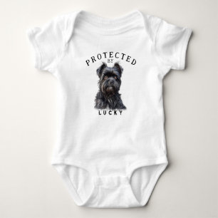 Protected By the Family Dog Baby Bodysuit