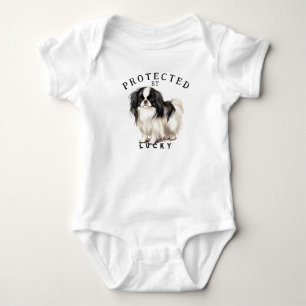 Protected By the Family Dog Baby Bodysuit