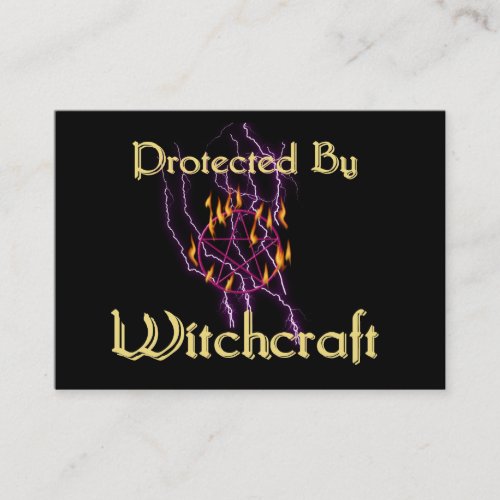 Protected By Witchcraft Business Card Templates