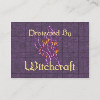 Protected By Witchcraft Business Card by orsobear at Zazzle