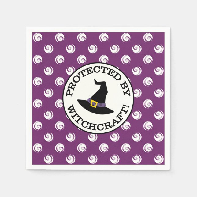 PROTECTED BY WITCHCRAFT! NAPKINS (Front)
