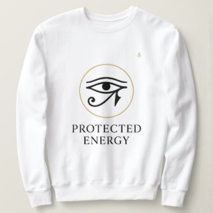 Protected Energy – Minimal Eye of Horus Symbol   Sweatshirt