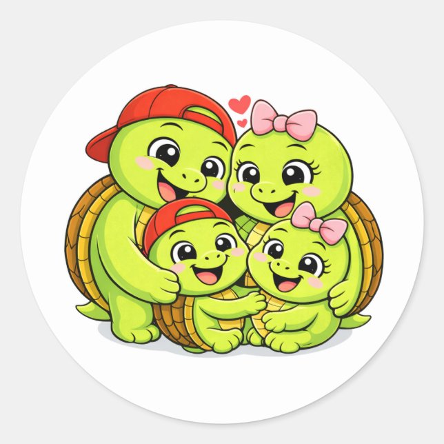 Protected & Loved Classic Round Sticker (Front)