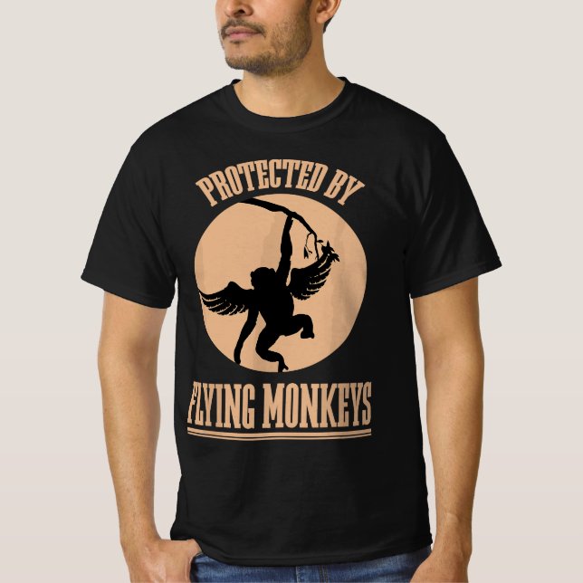 Protected Wizard of OZ Wicked Witch Get My Flying  T-Shirt (Front)