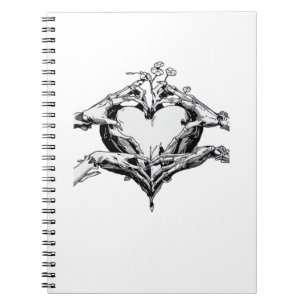 Protecting A Heart Skeleton Hand Heart Classic Notebook