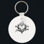 Protecting A Heart  - Skeleton Hand Heart Keychain<br><div class="desc">A “Protecting A Heart” skeleton hand heart design. Dark,  emotional,  and expressive.</div>
