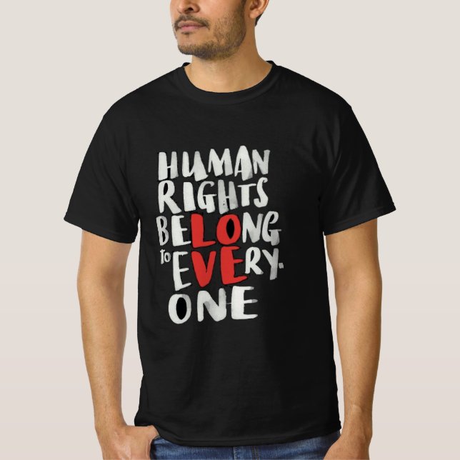 Protecting Human Rights Around the World T-Shirt (Front)