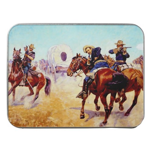 Protecting the Emigrants by Charles Schreyvogel Jigsaw Puzzle