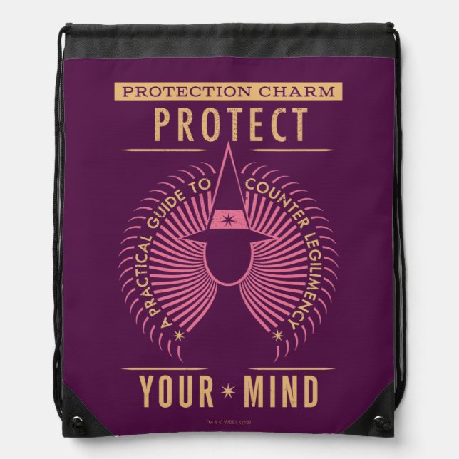 Protection Charm Guidebook Drawstring Bag (Front)