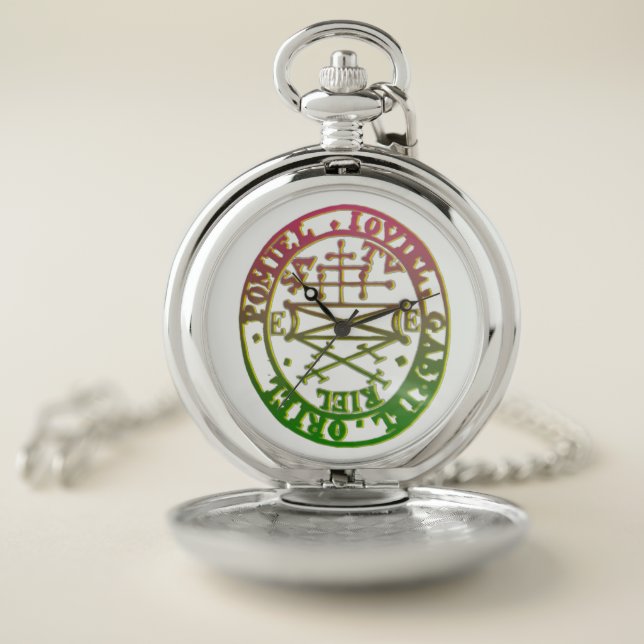 Protection charm,Protection spell, angels,spirits, Pocket Watch (Inside)