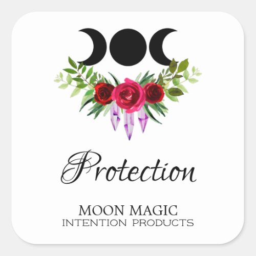 Protection Intention Candle Labels