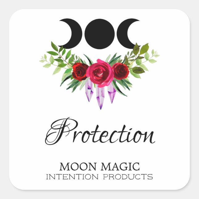 Protection Intention Candle Labels (Front)