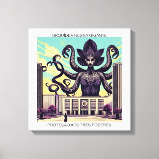 PROTECTION OF THE THREE POWERS - On-Screen Printin Canvas Print