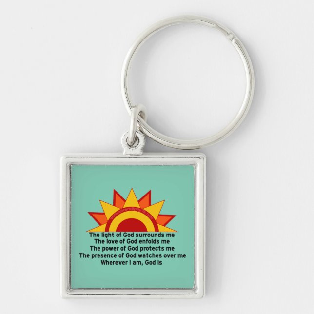 Protection Prayer Keychain (Front)