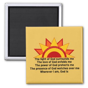 Protection Prayer Magnet by SerendipityTs at Zazzle