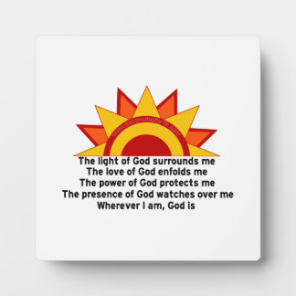 Protection Prayer Plaque