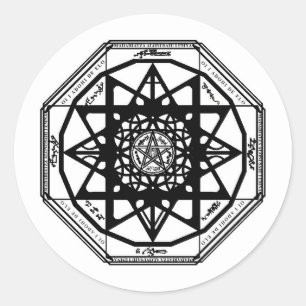 Protection Sigil Classic Round Sticker