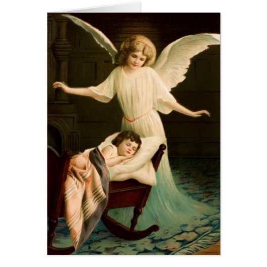 protective angel and sleeping child cards (Front)