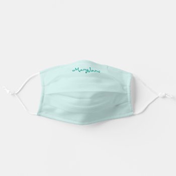 Protective Pleated First Name Corona Virus Adult Cloth Face Mask by 911business at Zazzle