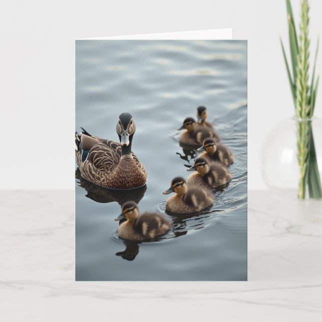 Protective Waterbird Mothers Day Card (Front)