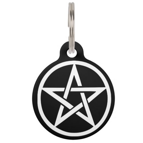 Protective Witches Familiar Pentacle Pet Tag