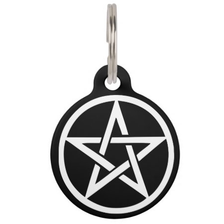 Protective Witches Pentacle Pet Tag